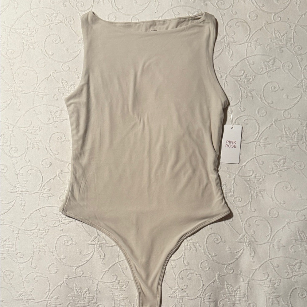 Pink Rose Cream Bodysuit